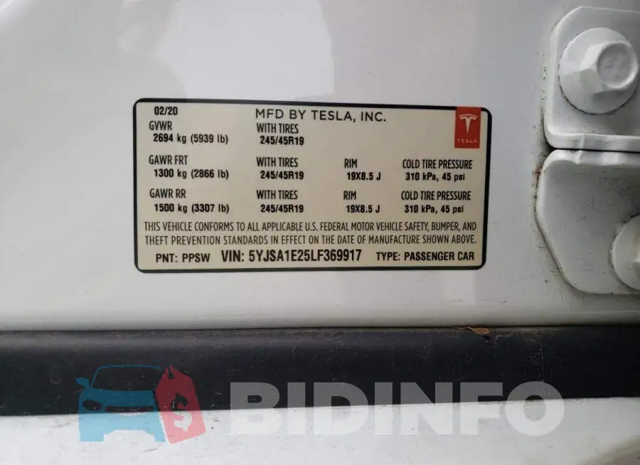 5YJSA1E25LF369917 Photo# 12