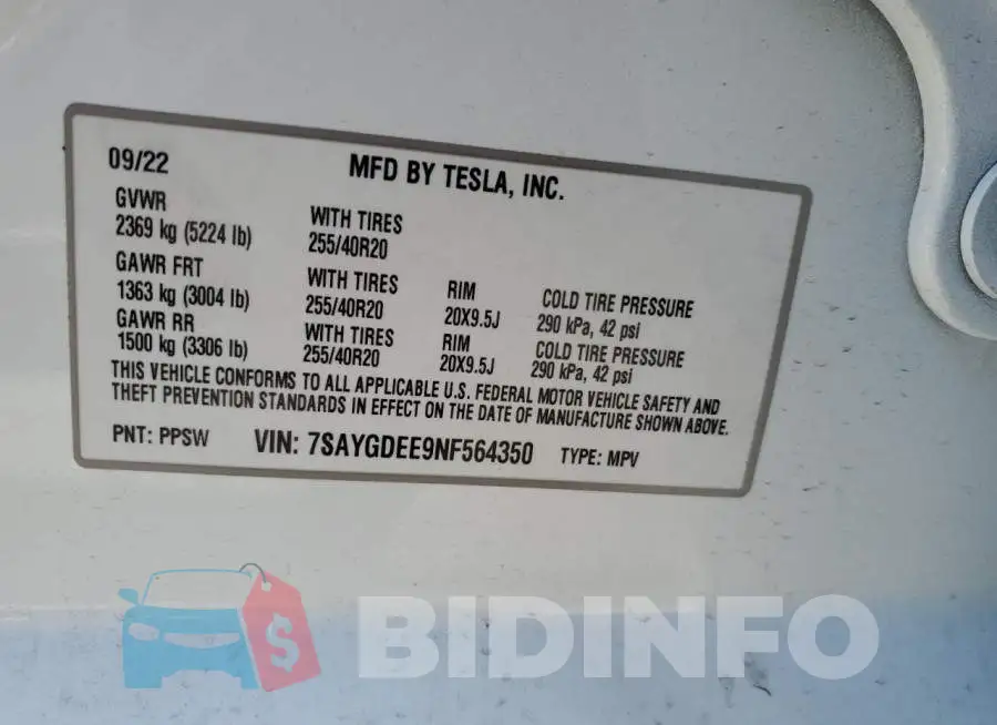 7SAYGDEE9NF564350 Photo# 12