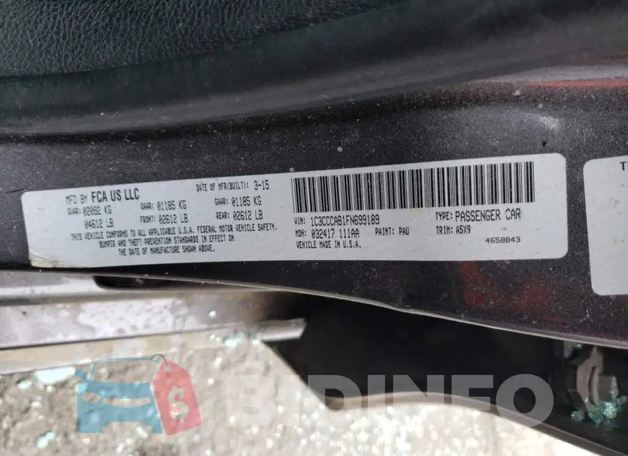 1C3CCCAB1FN699189 Photo# 12