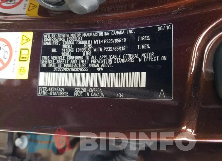 2T2ZZMCA1GC028555 Photo# 13