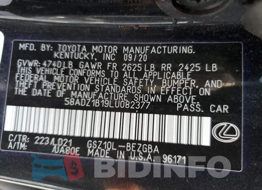 58ADZ1B19LU082377 Photo# 12