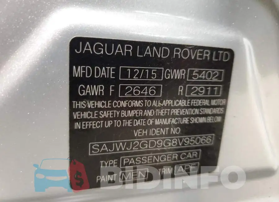 SAJWJ2GD9G8V95066 Photo# 12