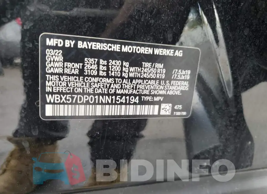 WBX57DP01NN154194 Photo# 12
