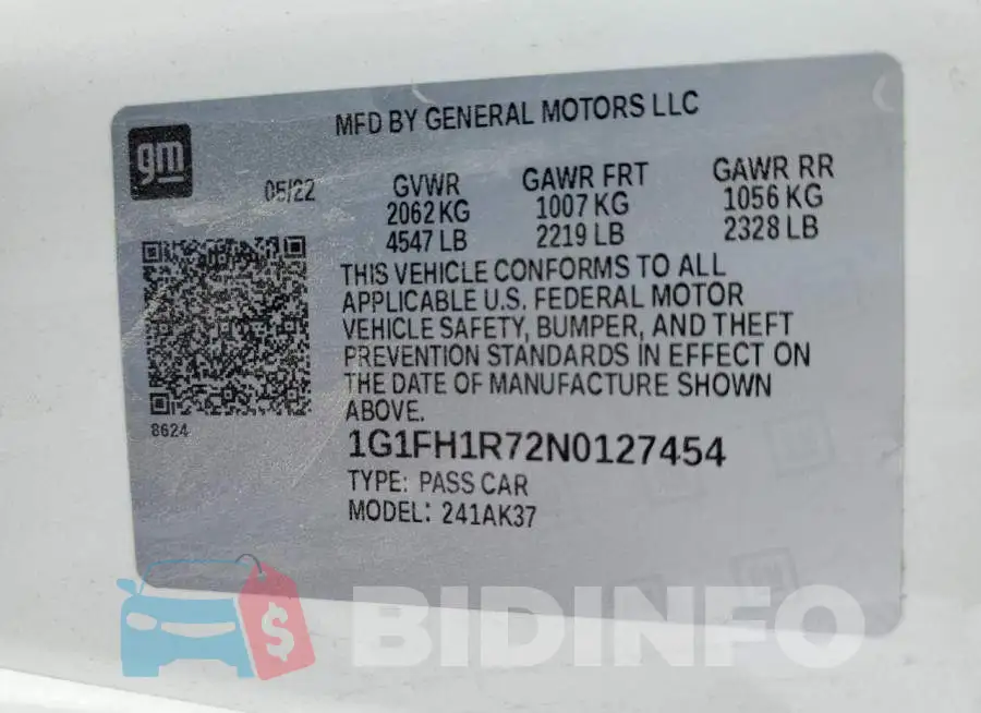 1G1FH1R72N0127454 Photo# 12