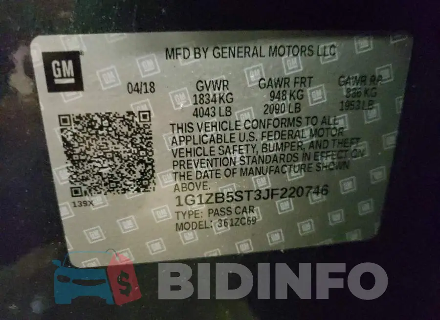 1G1ZB5ST3JF220746 Photo# 12