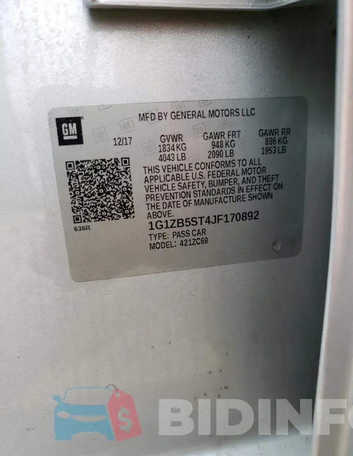 1G1ZB5ST4JF170892 Photo# 12