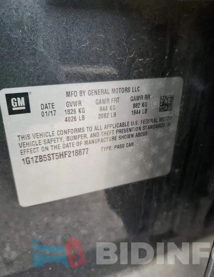 1G1ZB5ST5HF218877 Photo# 13