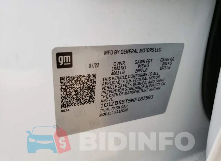 1G1ZB5ST5NF187593 Photo# 13