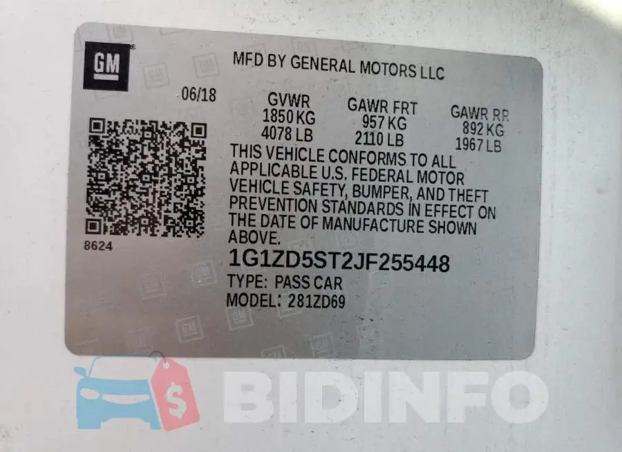 1G1ZD5ST2JF255448 Photo# 10
