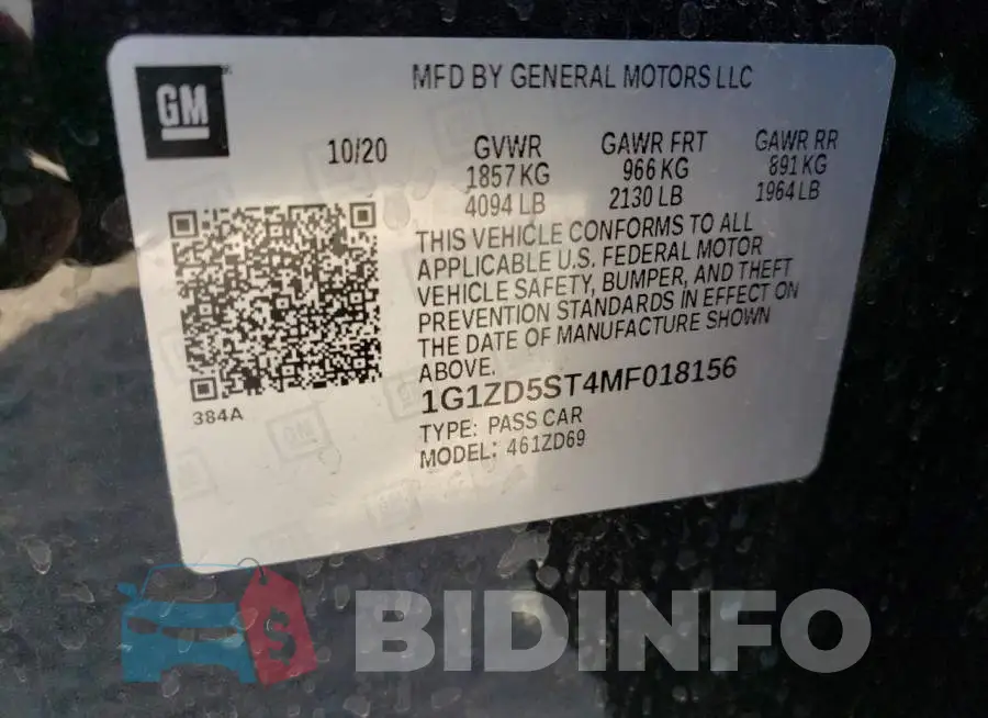 1G1ZD5ST4MF018156 Photo# 13