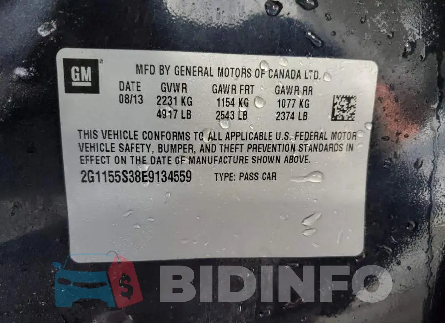 2G1155S38E9134559 Photo# 12