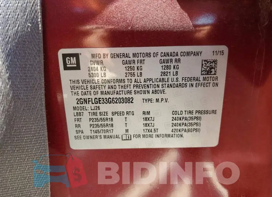 2GNFLGE33G6203082 Photo# 13