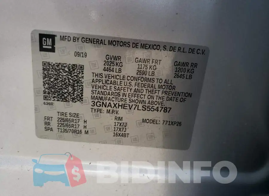 3GNAXHEV7LS554787 Photo# 12