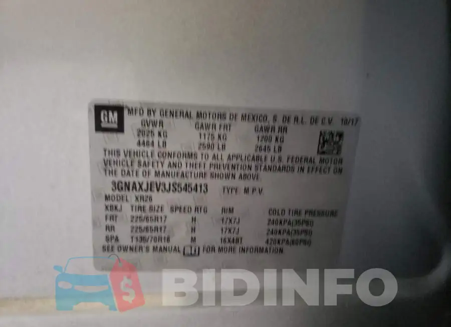 3GNAXJEV3JS545413 Photo# 13