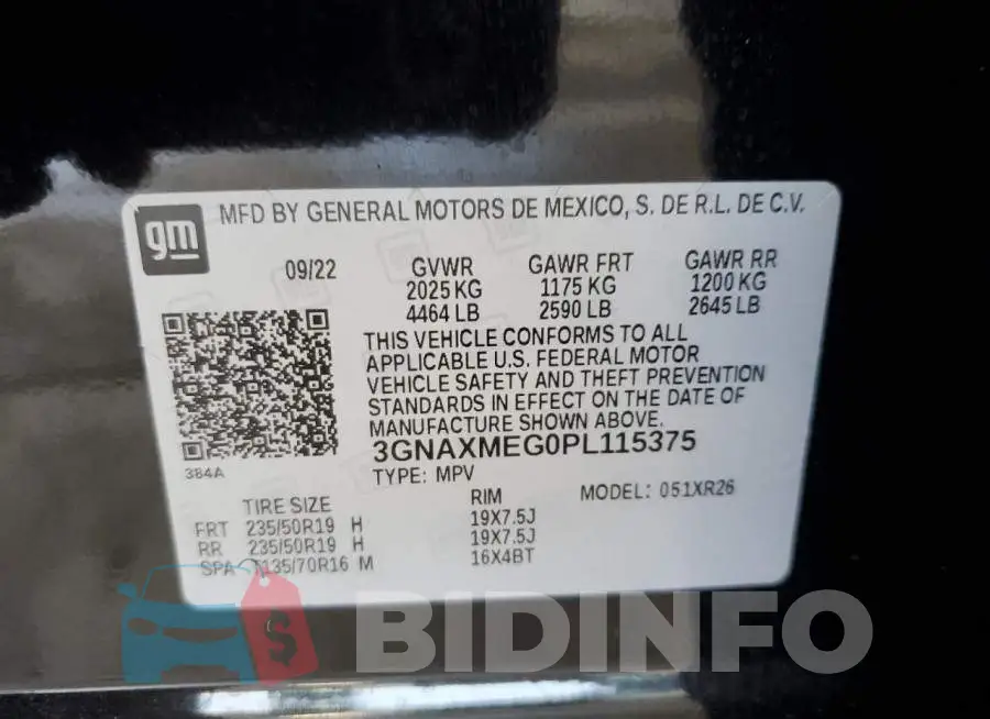 3GNAXMEG0PL115375 Photo# 13