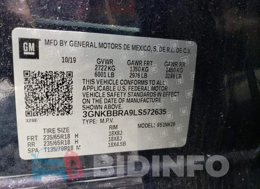 3GNKBBRA9LS572635 Photo# 13