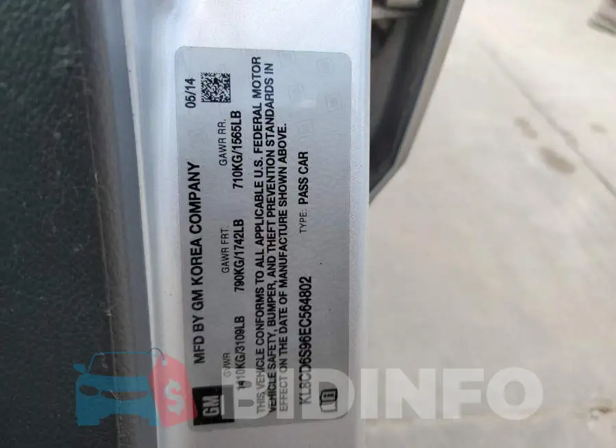 KL8CD6S96EC564802 Photo# 12