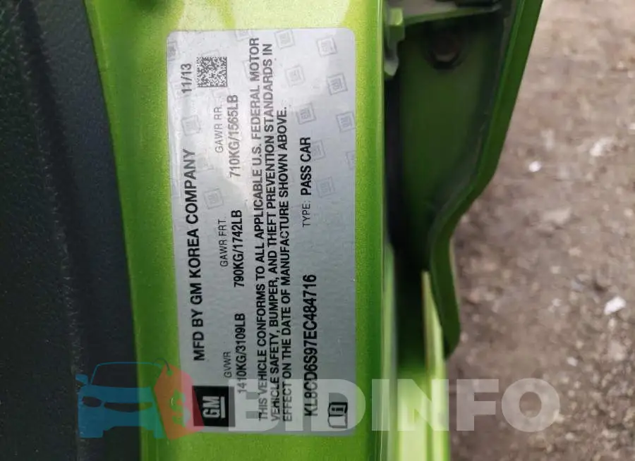 KL8CD6S97EC484716 Photo# 12
