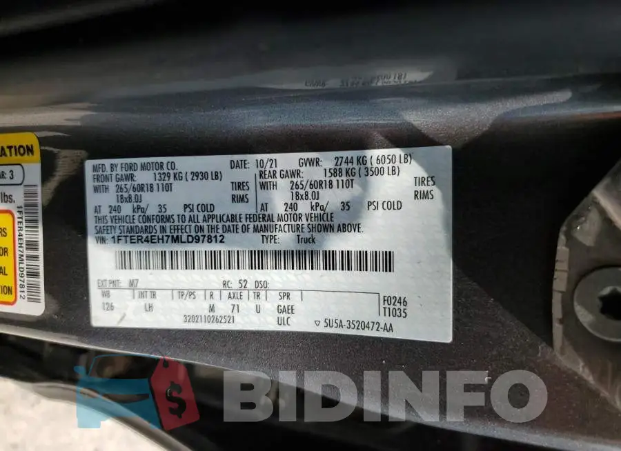 1FTER4EH7MLD97812 Photo# 12