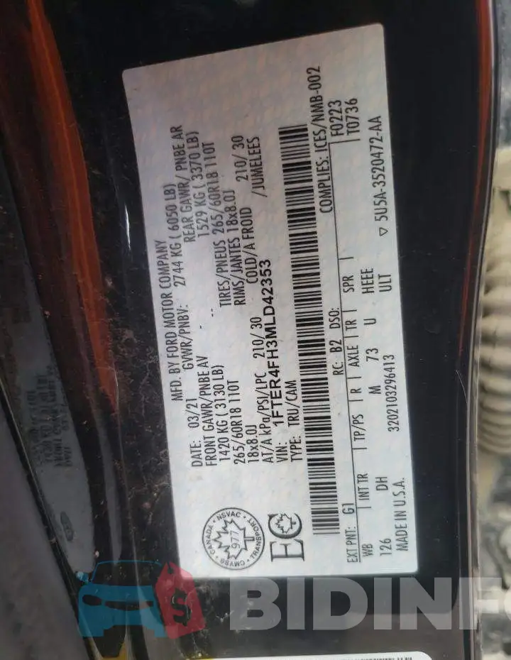 1FTER4FH3MLD42353 Photo# 12