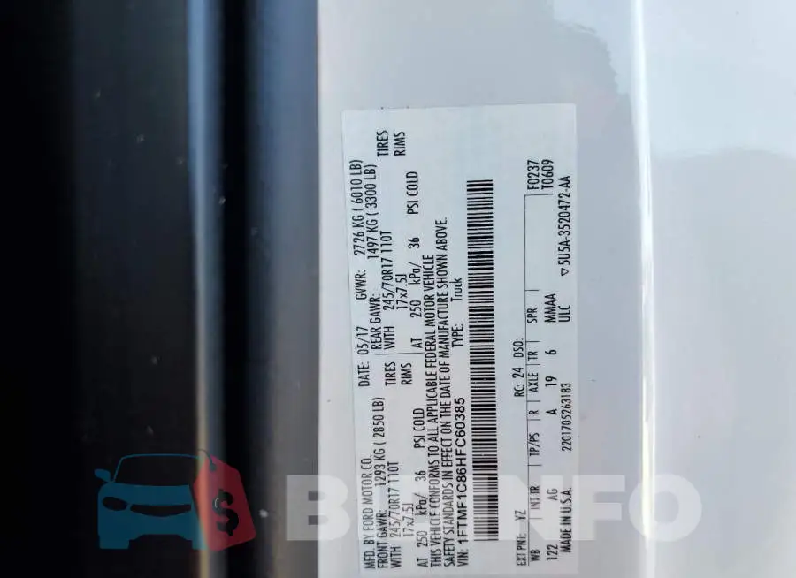 1FTMF1C86HFC60385 Photo# 12