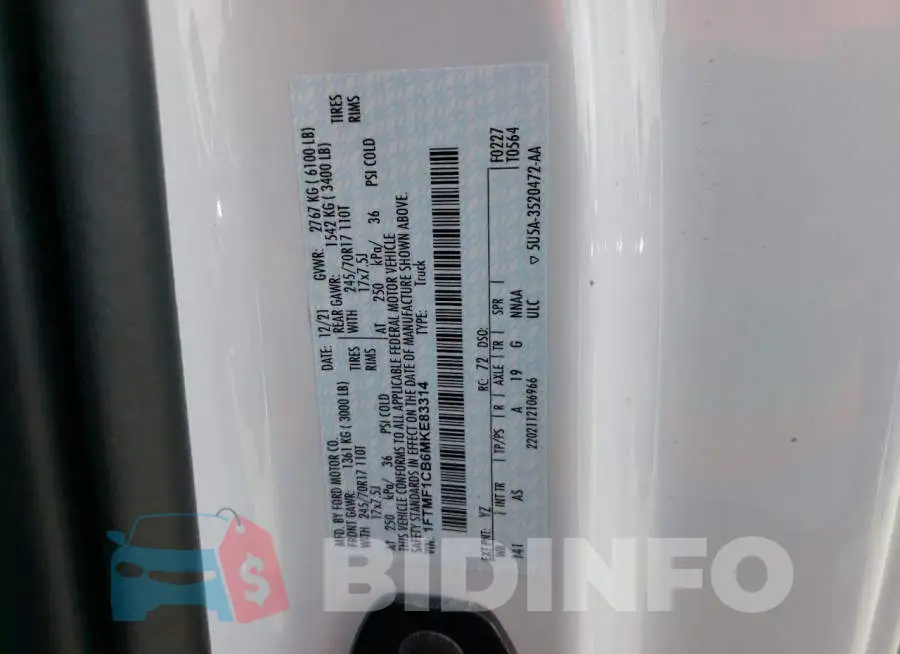 1FTMF1CB6MKE83314 Photo# 12