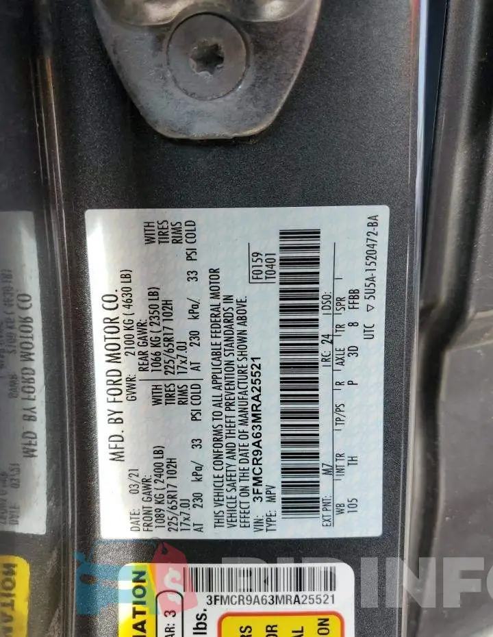 3FMCR9A63MRA25521 Photo# 13