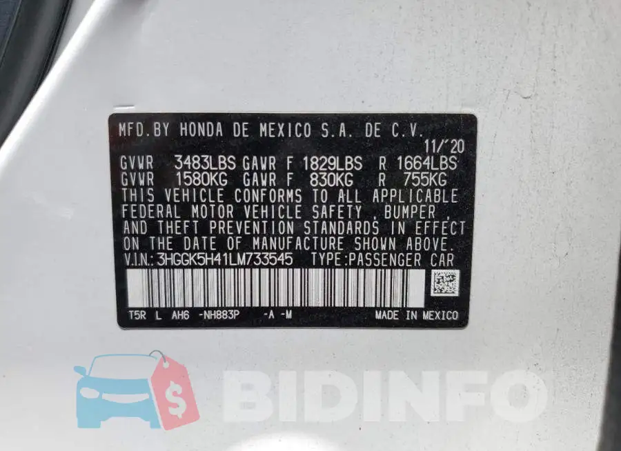 3HGGK5H41LM733545 Photo# 12