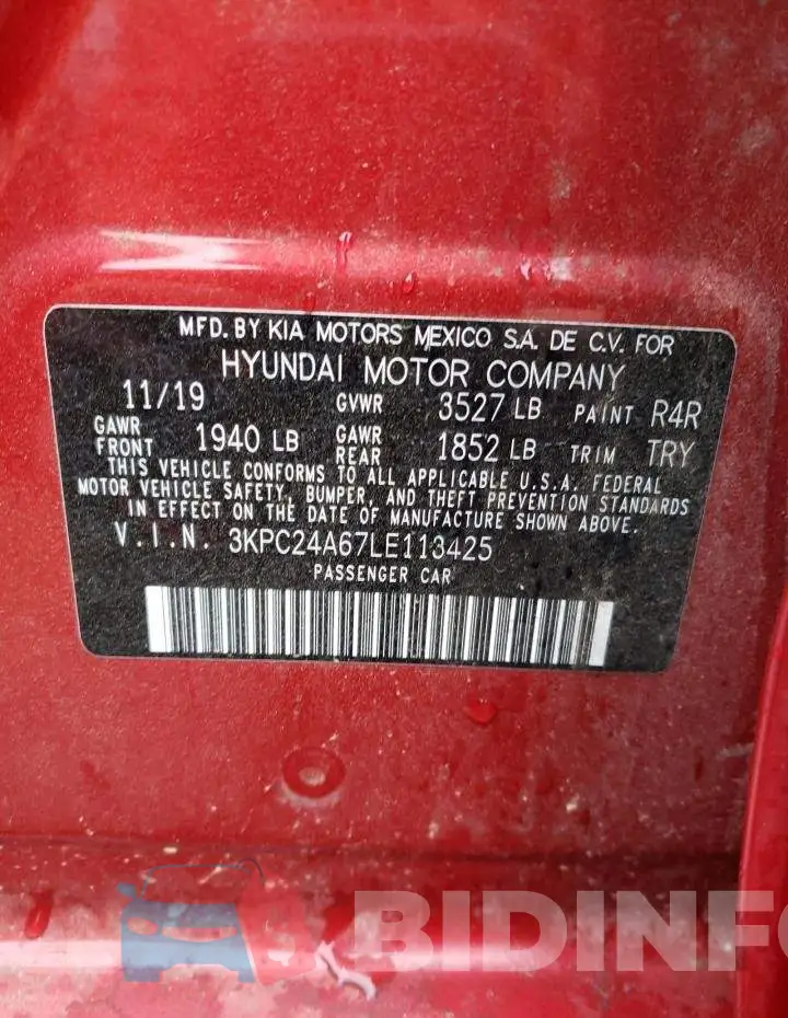 3KPC24A67LE113425 Photo# 13