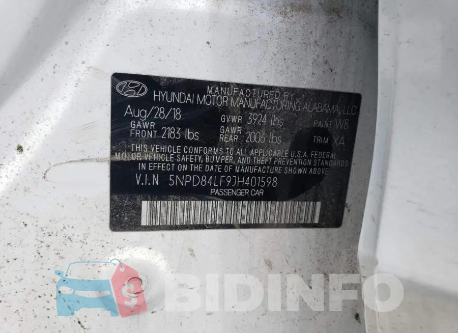 5NPD84LF9JH401598 Photo# 13