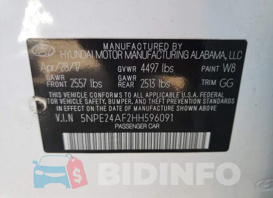 5NPE24AF2HH596091 Photo# 13