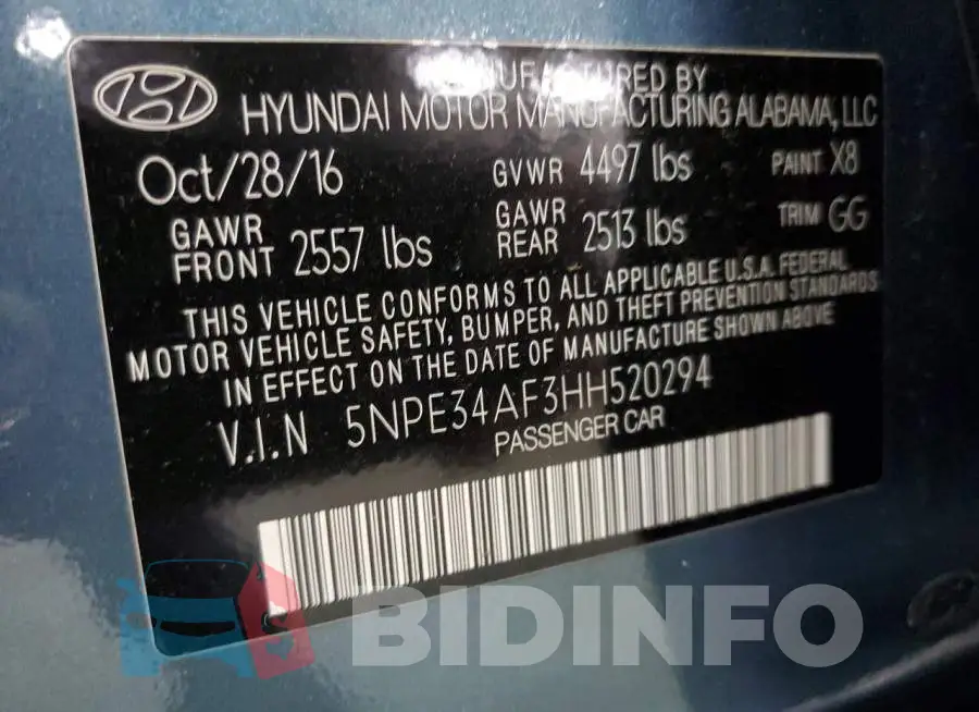5NPE34AF3HH520294 Photo# 12