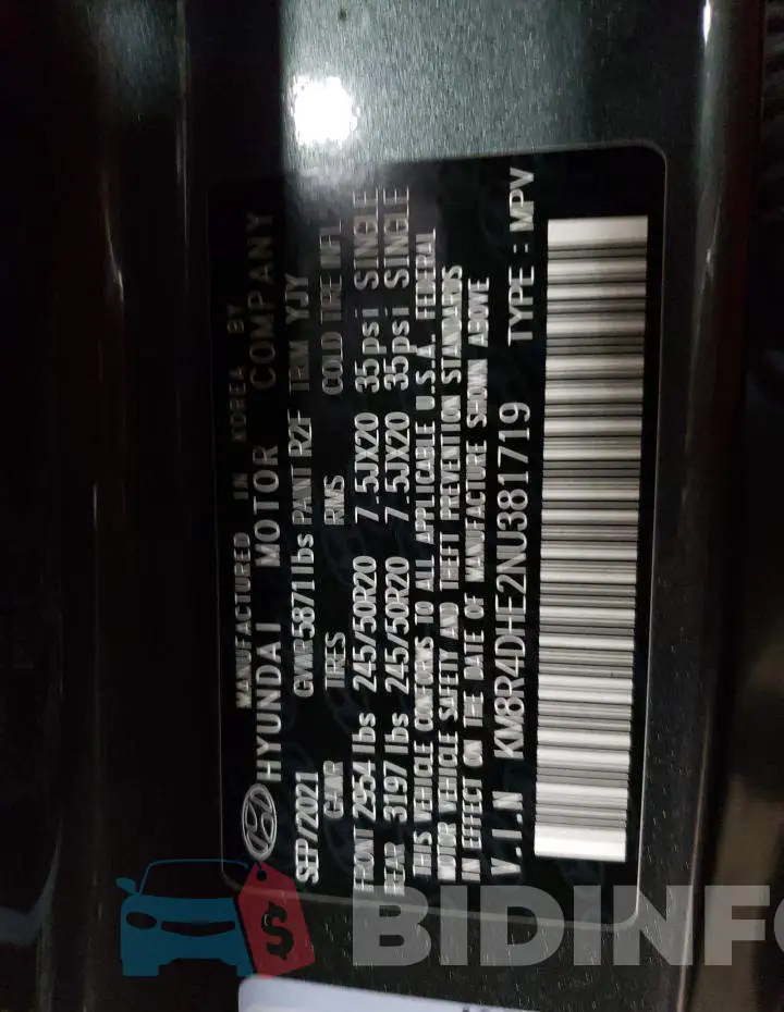KM8R4DHE2NU381719 Photo# 14