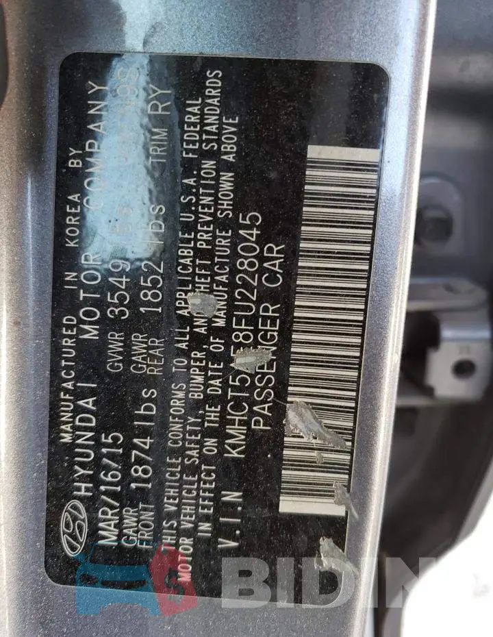 KMHCT5AE8FU228045 Photo# 12