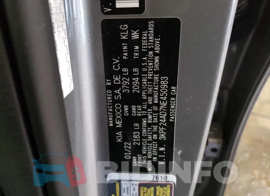 3KPF24AD7NE450983 Photo# 13