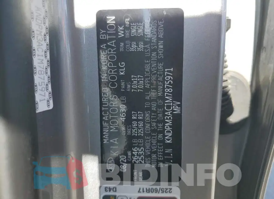 KNDPM3AC1M7875971 Photo# 13