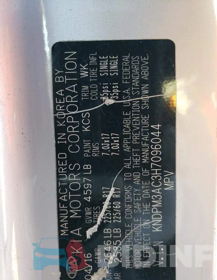 KNDPM3AC3H7096044 Photo# 14