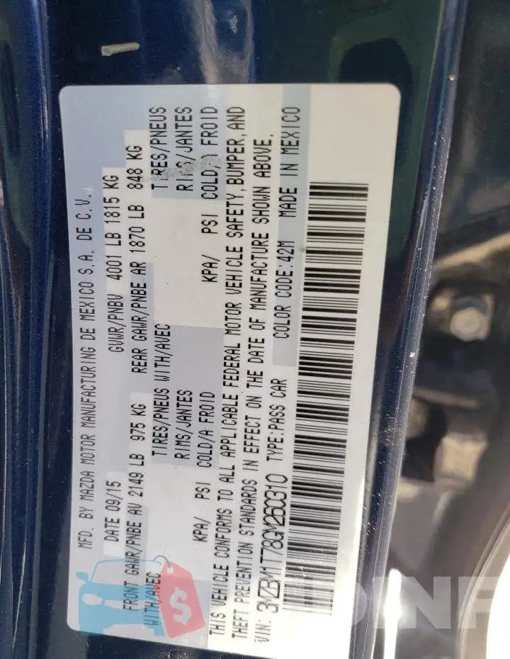 3MZBM1T78GM260310 Photo# 12