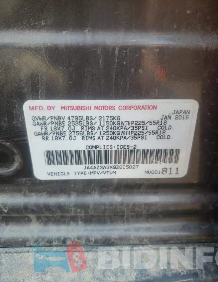 JA4AZ2A3XGZ605027 Photo# 14