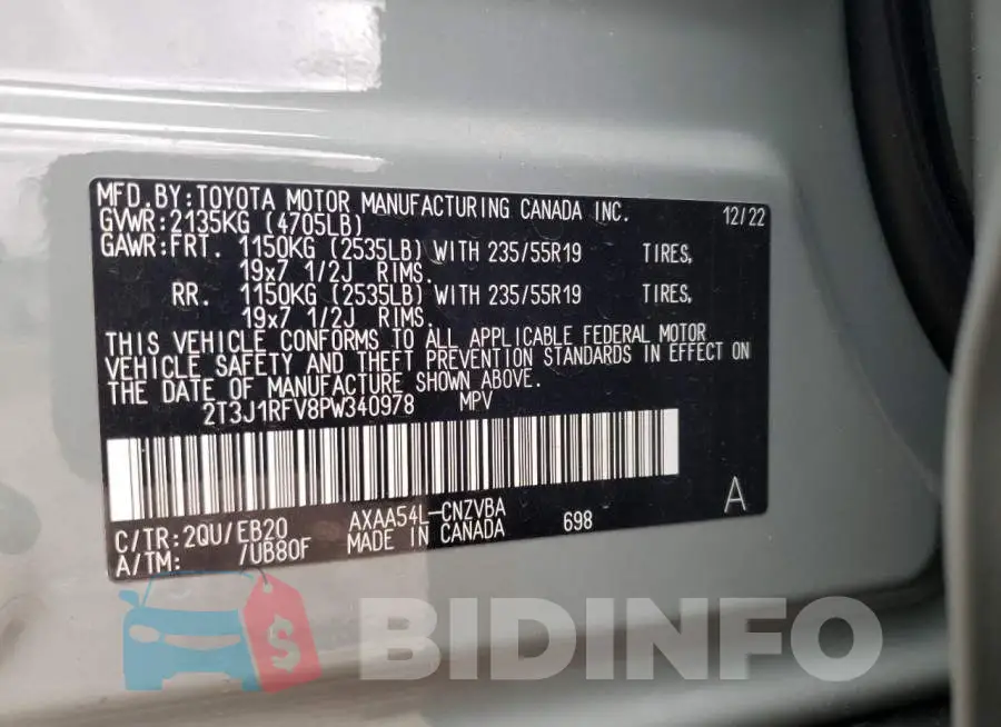 2T3J1RFV8PW340978 Photo# 12