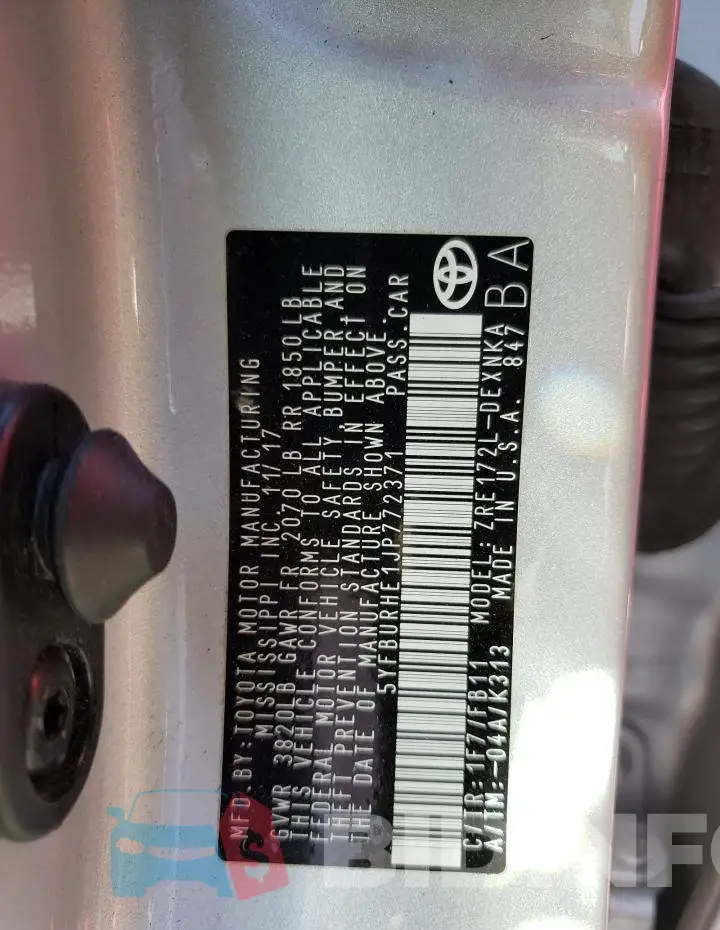 5YFBURHE1JP772371 Photo# 12