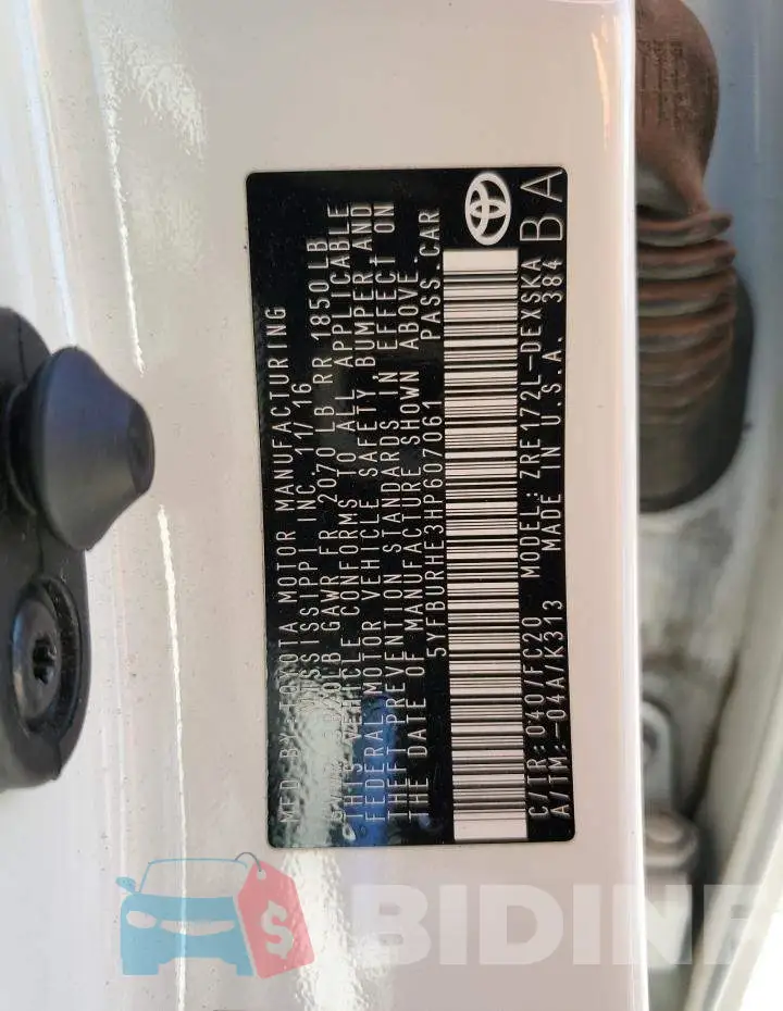 5YFBURHE3HP607061 Photo# 12