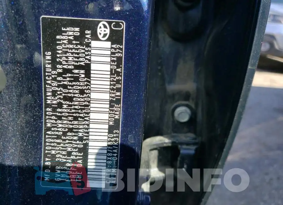 5YFEPRAE0LP056577 Photo# 12