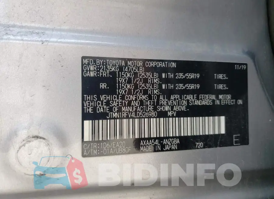 JTMN1RFV4LD526980 Photo# 14