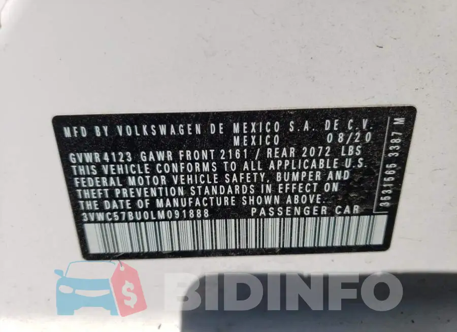 3VWC57BU0LM091888 Photo# 12