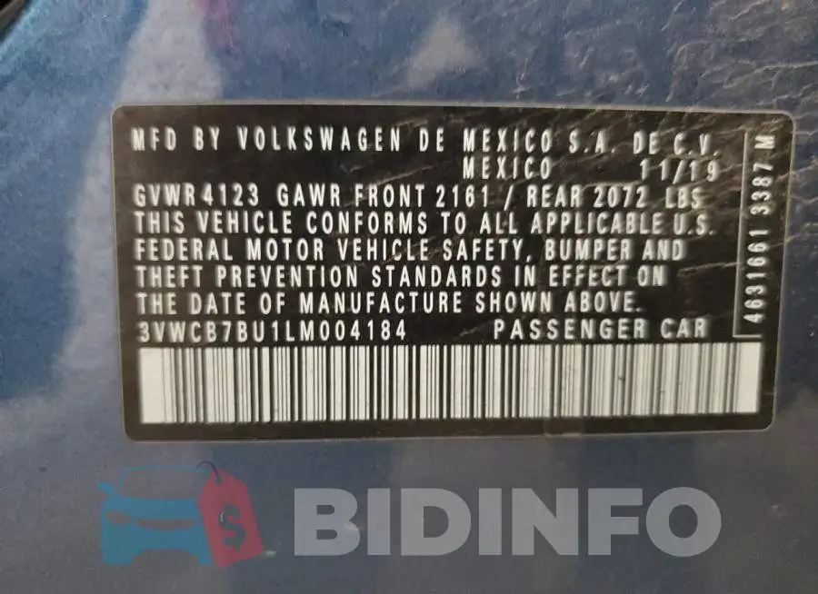 3VWCB7BU1LM004184 Photo# 12