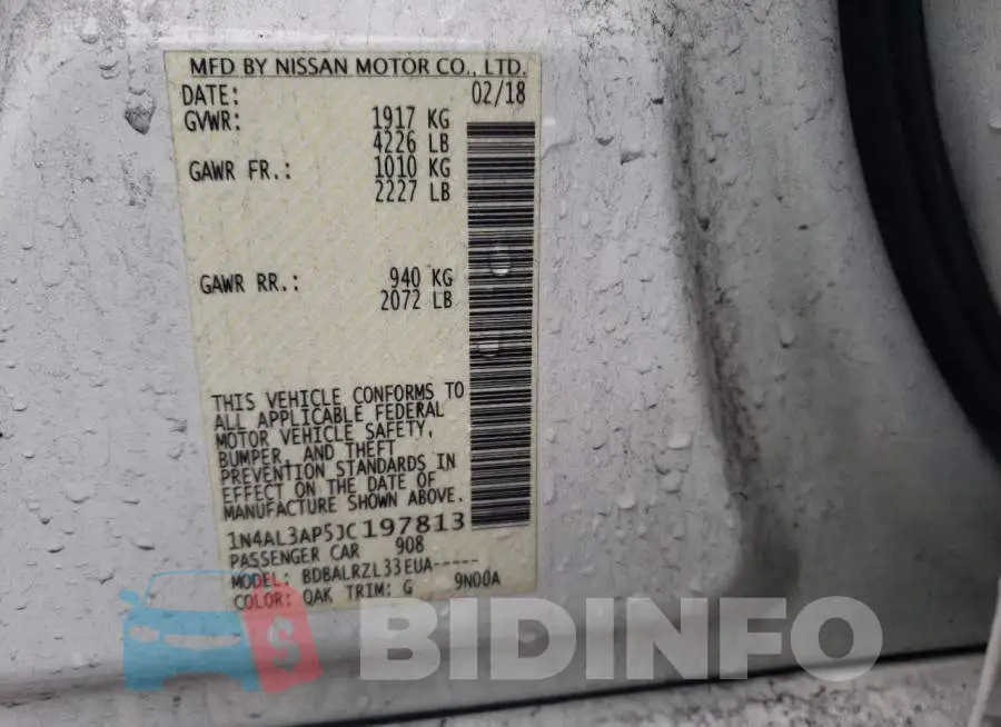 1N4AL3AP5JC197813 Photo# 12