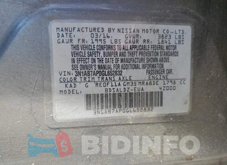 3N1AB7AP0GL652832 Photo# 12