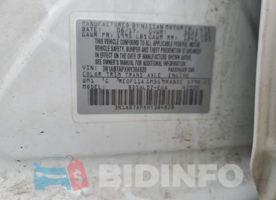 3N1AB7APXHY384828 Photo# 12