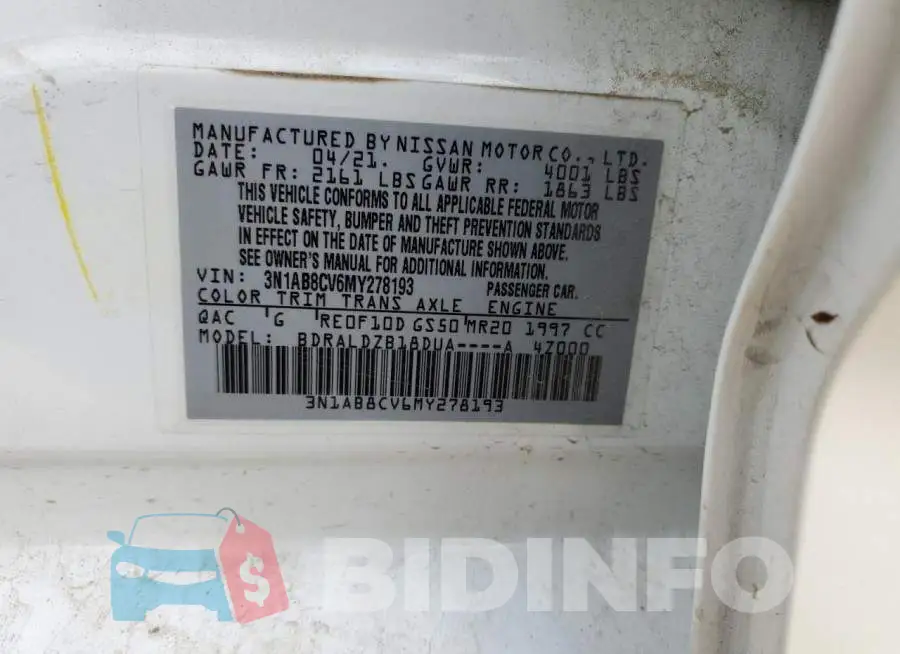 3N1AB8CV6MY278193 Photo# 12